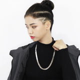 EDY AMBUSH Hip Hop Punk Titanium Steel Snake Bone Chain Necklace
