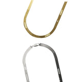 EDY AMBUSH Hip Hop Punk Titanium Steel Snake Bone Chain Necklace