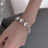 EDY Punk Rhinestone Bracelet Chain For Women