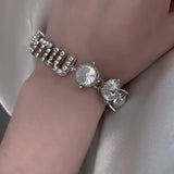 EDY Punk Rhinestone Bracelet Chain For Women