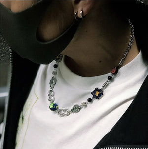 EDY SALUTE ACADEMY Punk Cactus Horseshoe Necklace