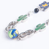 EDY SALUTE ACADEMY Punk Cactus Horseshoe Necklace