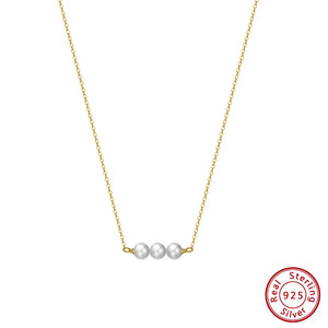 Baroque Pearl Pendant 925 Silver Necklace for Women