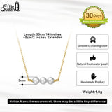 Baroque Pearl Pendant 925 Silver Necklace for Women