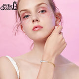 Natural Pearl Bracelet 925 Silver Women Valentines Gift