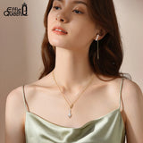 925 Silver Baroque Pearl Necklace Unique 3 Piece Pendant GPN32