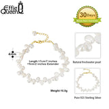 925 Silver Natural Pearl Bracelet Women Freshwater Pearl Val