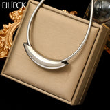 EIEILIECK 316L Stainless Steel Geometric Choker Necklace for Women