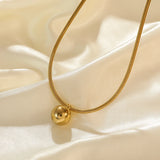 316L Steel Chain Choker Pendant Necklace for Women