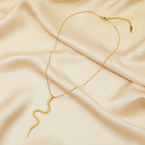 316L Stainless Steel Snake Pendant Necklace For Women Girl