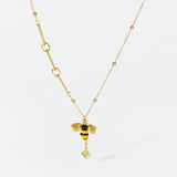 316L Stainless Steel Little Bee Pendant Necklace For Women Girl