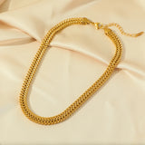 316L Stainless Steel Thick Chain Necklace for Women