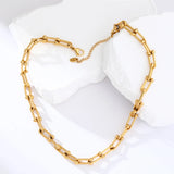 316L Stainless Steel Thick Chain Necklace for Women
