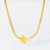 316L Stainless Steel Geometric Pearl Chokers Necklace For Women Girl