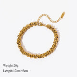 316L Stainless Steel Annularity Chain Link Bracelet for Women