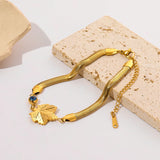316L Stainless Steel Charm Bracelet For Women Girl Lady Bangles