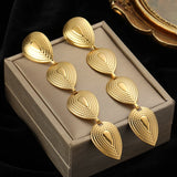 316L Stainless Steel Long Tassel Drop Earrings for Women