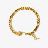 316L Snake Head Charm Bracelet For Women Girl