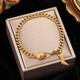 316L Snake Head Charm Bracelet For Women Girl