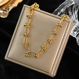 316L Stainless Steel Thick Chain Necklace Women Punk Hip-Hop Jewelry Party