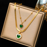 316L Stainless Steel Coin Pearl Necklace For Women Waterproof