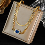 316L Stainless Steel Heart Butterfly Zirconia Necklace for Women