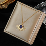 316L Stainless Steel Heart Butterfly Zirconia Necklace for Women
