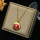 Heart Eye Starfish Pendant Necklace Multilayer Ch