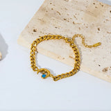 Moon Eye Charm Bracelet Women Girl High Bangles Non-fading Jewelry