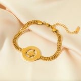 316L Stainless Steel Charm Bracelet Waterproof Bangle Jewelry
