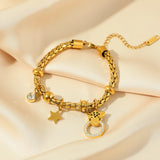 316L Stainless Steel Charm Bracelet Waterproof Bangle Jewelry