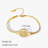 316L Stainless Steel Tree of Life Charm Bracelet For Women Girl