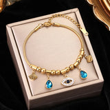 316L Stainless Steel Zircon Charm Bracelet Gift