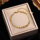 Vintage Zircon Charm Bracelet, Women's Bangle Jewelry