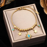 Vintage Zircon Charm Bracelet, Women's Bangle Jewelry