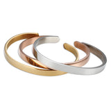 304 Stainless Steel Open Bracelet 6mm Glossy Personalized Jewelry