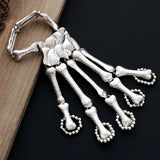 Gothic Skull Bracelet Flexible Metal Bracelet for Halloween Party