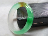 Chinese Green Jade Smooth Bangle Size 60-62mm