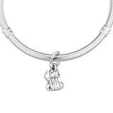 925 Silver Elephant Charms for Bracelets - Sterling Silver Jewelry
