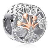 925 Silver LOVE is Forever Family Tree Charm for Bracelet DIY Jewelry