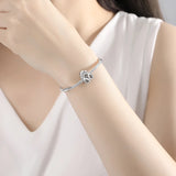925 Silver Heart Pet Paw Beads for Bracelet DIY Jewelry