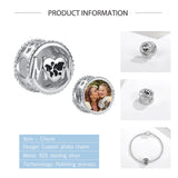 925 Sterling Silver Mom Heart Bead for Bracelet DIY Jewelry Making