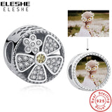 925 Sterling Silver Daisy Flower DIY Beads for Charm Bracelet