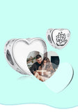 925 Silver Family Handprint Heart Charm Bead for Bracelet DIY Jewelry
