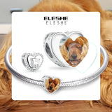 925 Sterling Silver Pet Dog Charm Bead for Bracelet DIY