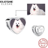 925 Sterling Silver Pet Dog Charm Bead for Bracelet DIY