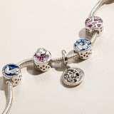 925 Sterling Silver Enamel Dog Charm for Bracelet