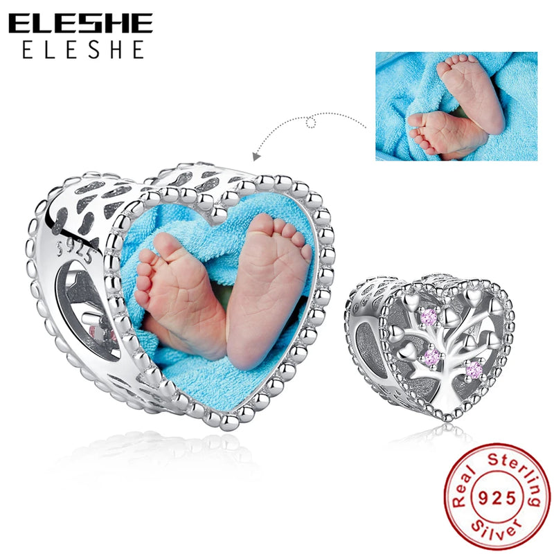 925 Silver Family Tree Bead for Charm Bracelet