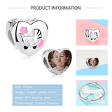 925 Sterling Silver Baby Carriage Beads for Charms Bracelet