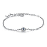 925 Silver Eye Cross Infinity Heart Bracelet Chain Gift
